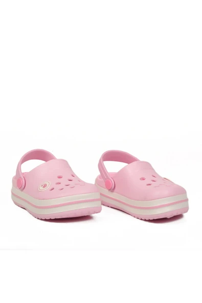 Pembe-Pembe Eva Kız Çocuk Sabo Terlik - Resim 3