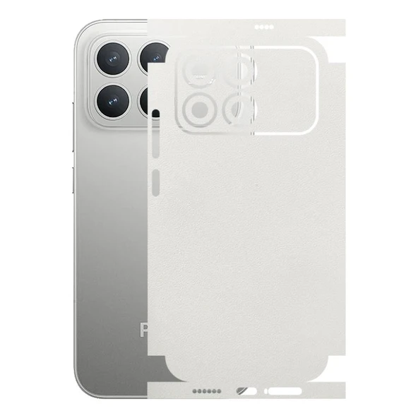 Poco F8 Pro ile Uyumlu Bumper Serisi Premium Kaplama 360  Beyaz ürün görseli 1