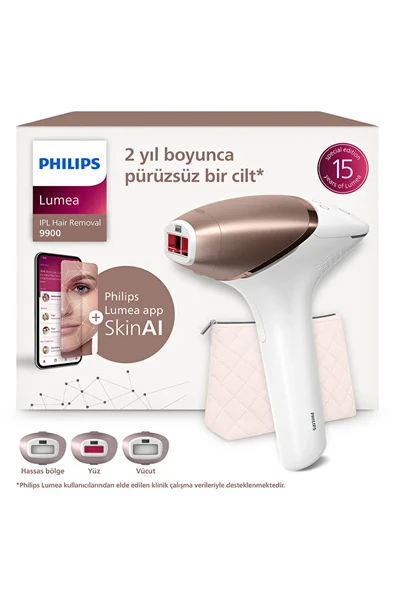 Philips Lumea 9900 Serisi BRI953/01 IPL Tüy Alma, SkinAI Uygulama,Vücut,Yüz ve Bikini,3 Başlık,Çanta ürün görseli 1