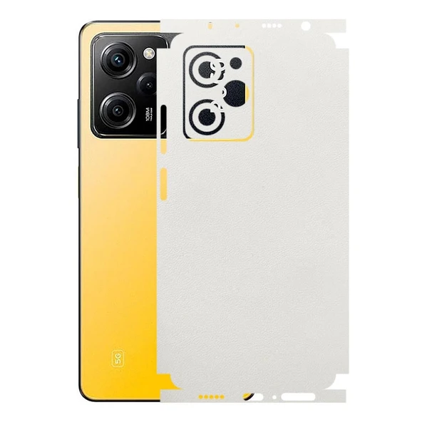 Poco X5 Pro ile Uyumlu Bumper Serisi Premium Kaplama 360  Beyaz ürün görseli 1