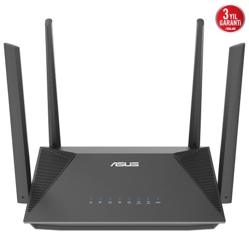 ASUS RT-AX52 Pro, AX3000, 3 Port, 3000Mbps, Dual Band, WIFI 6, AiMesh, Extendable Router ürün görseli 1