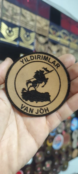 Bizon Derisinden Yıldırımlar , Birlik Peç 8 cm, Cırtlı, 1.sınıf Kalite ürün görseli 1