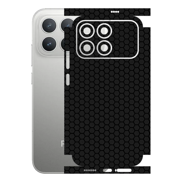 Poco F8 Pro ile Uyumlu Bumper Serisi Premium Kaplama 360  Siyah ürün görseli 1
