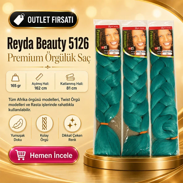 3 Paket / Afrika Örgüsü Ve Rasta İçin Sentetik Saç 5126 ürün görseli 1