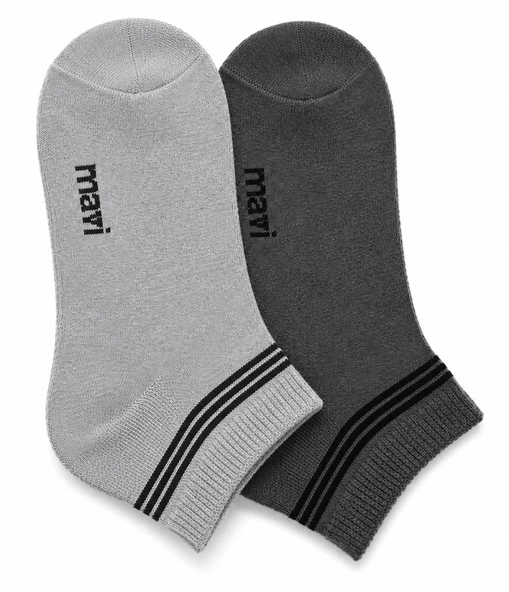 Mavi M090984-257 2 Adet Topuk Çorap Unisex Çorap ürün görseli 1