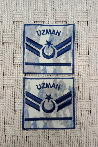 Hava Kuvvetleri Uzman Çavuş 1 Kademe Kamuflaj Renkli Nakış Kol Rütbe ürün görseli 1