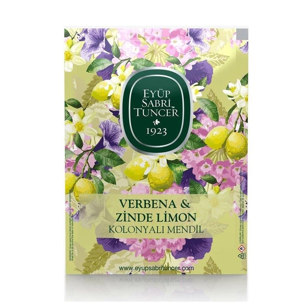 Eyüp Sabri Tuncer 50li Mendil Verbena Kolonyalı  (9,3 x 12,5) Doypack ürün görseli 1