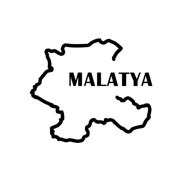 Malatya Harita Araba Sticker 17x17 Cm Siyah ürün görseli 1