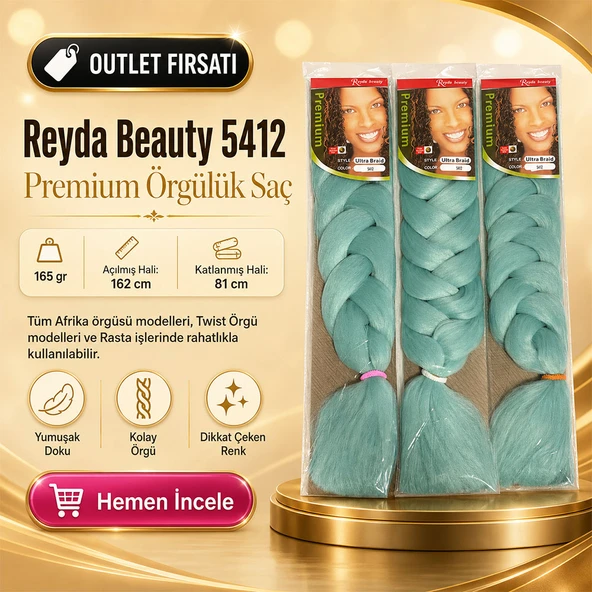 3 Paket / Afrika Örgüsü Ve Rasta İçin Sentetik Saç 5412 ürün görseli 1