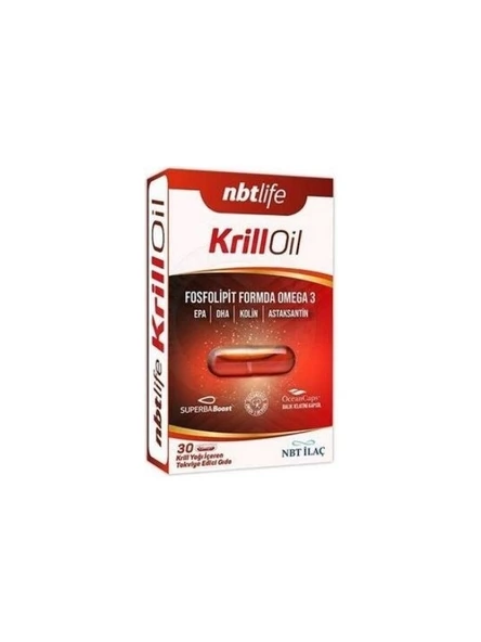Nbt Life Krill Oil 30 Kapsül Fosfolipit Formda Omega 3 İçeren Takviye Edici Gıda ürün görseli 1