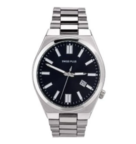 Swiss Plus Man Watch Basic Seri Model-1 ST3533AGS Black-Silver ürün görseli 1