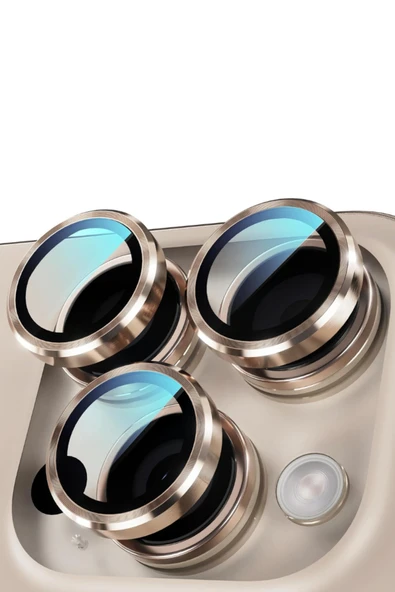 16 Pro Max Kamera Lens Koruyucu Naturel - Resim 4