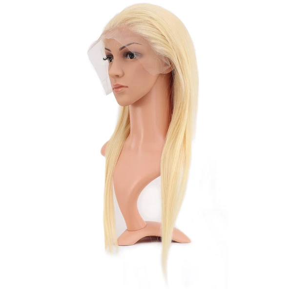Gerçek Front Lace Düz Platin Tül Peruk / 60/65cm - Resim 4