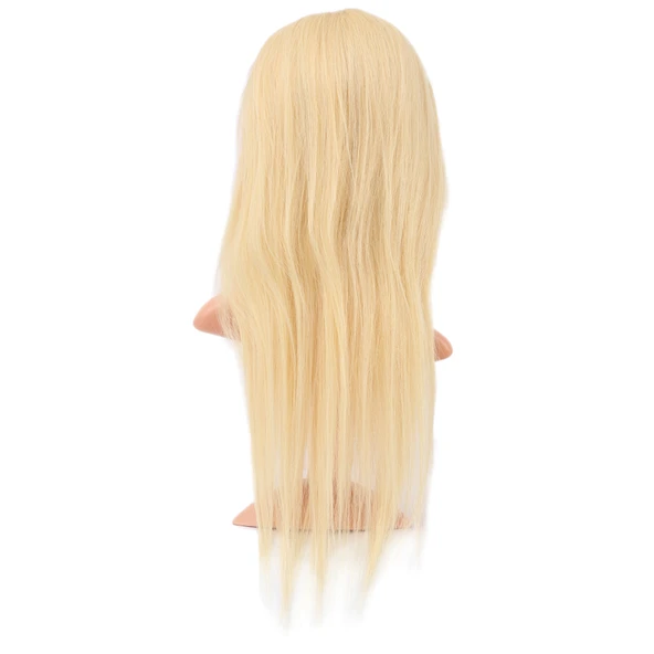 Gerçek Front Lace Düz Platin Tül Peruk / 60/65cm - Resim 5