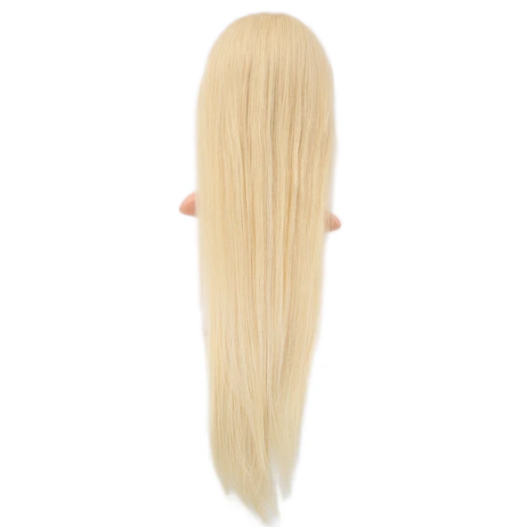 Gerçek Front Lace Düz Platin Tül Peruk / 80/85cm - Resim 5