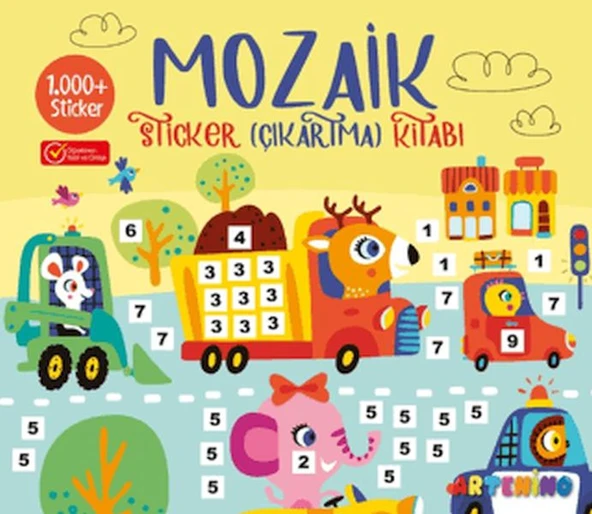 Mozaik Sticker Çıkartma Kitabı - Sarı ürün görseli 1