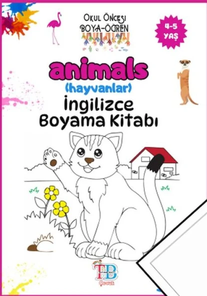 Animals (Hayvanlar)Boyama Kitabı ürün görseli 1