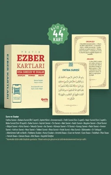 Pratik Ezber Kartları Kısa Sureler ve Dualar ürün görseli 1