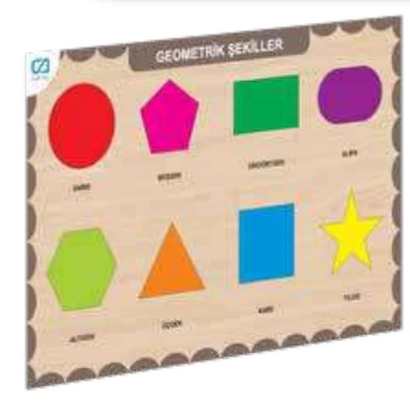 Ahşap Geometrik Şekiller Eğitici Set ürün görseli 1