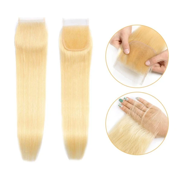 Peruk Tepesi Platin Renk (Closure) 16inch ürün görseli 1