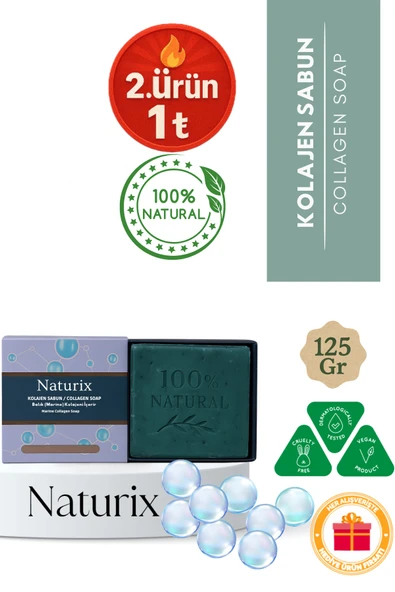 Kolajen Sabunu 125 gr | Kırışıklık Önleyici, Yaşlanma Karşıtı Ve Canlandırıcı ürün görseli 1