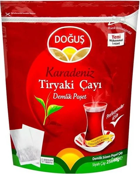 Doğuş Karadeniz Kırmızı Demlik Poşet Çay 25x40 gr ürün görseli 1