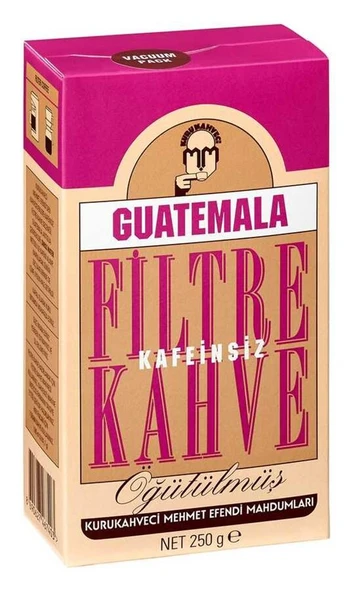 Mehmet Efendi 250gr  Guatemala Filtre (Kafeinsiz) ürün görseli 1