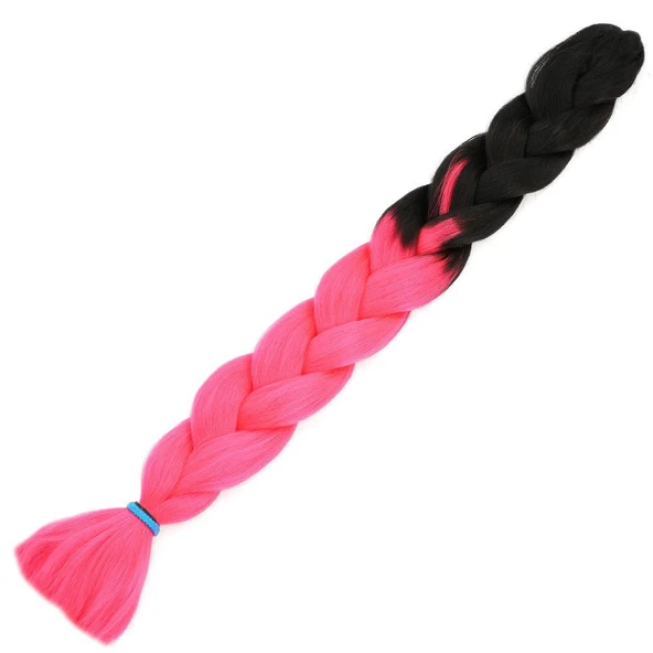 Afrika Örgülük Sentetik Ombreli 100 Gr. / Siyah / Neon Pembe ürün görseli 1