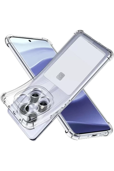 Newface Xiaomi Redmi Note 14 Pro 4G Kılıf Kart Şeffaf Silikon - Şeffaf ürün görseli 1