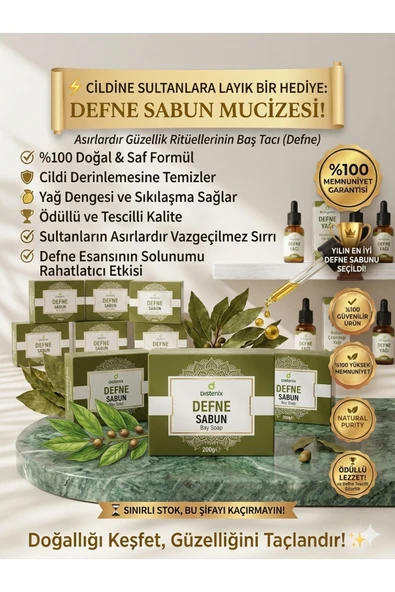 Destek Defne Sabunu %100 Doğal – Saç Dökülmesine & Kepeğe Karşı Etkili | Cilt ve Saç Bakım Sabunu ürün görseli 1