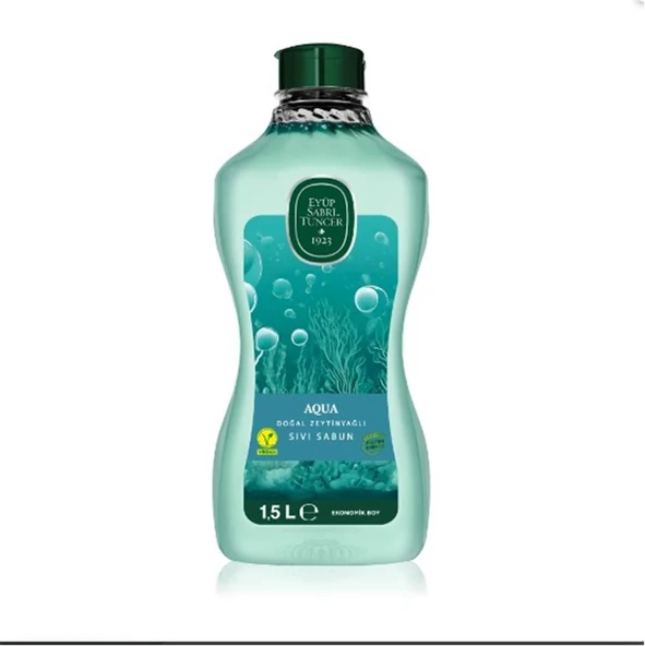 Eyüp Sabri Tuncer 1,5lt  Aqua Doğal Zeytin Yağlı Sıvı Sabun  Pet Şişe ürün görseli 1