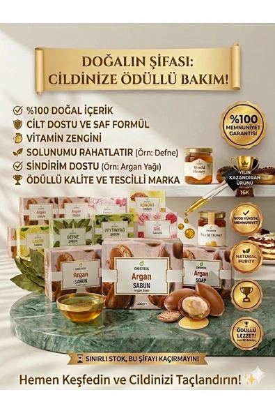 Doğal Argan Sabunu %100 Saf – Yoğun Nemlendirici & Onarıcı Etki | Saç ve Cilt Bakım Sabunu ürün görseli 1
