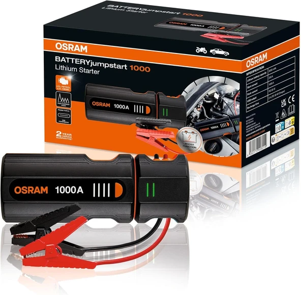 OSRAM BATTERYJumpstart 1000 Akü Takviye Cihazı ürün görseli 1