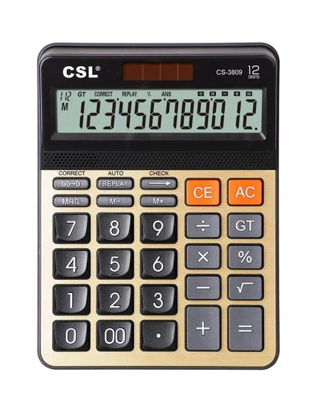 CSL CS-3809 12 Hane Masa Tipi Hesap Makinesi ürün görseli 1
