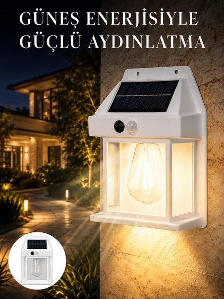 Sensörlü Solar Led Dış Duvar Aydınlatma Yeni Nesil ürün görseli 1