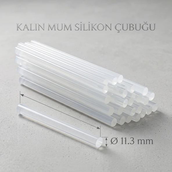 Kalın Mum Silikon Çubuğu - 11.3 mm - 1 Kilogram ürün görseli 1