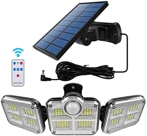 Solar Panelli Uzaktan Kumandalı 122 Led Bahçe Aydınlatması ürün görseli 1