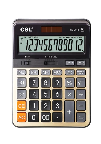 CSL CS-3813 12 Hane Masa Tipi Hesap Makinesi ürün görseli 1