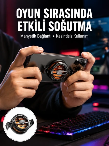 Tüm Telefonlarla Uyumlu Kompakt Soğutucu | Yüksek Performanslı Hızlı Soğutma Yeni Nesil ürün görseli 1