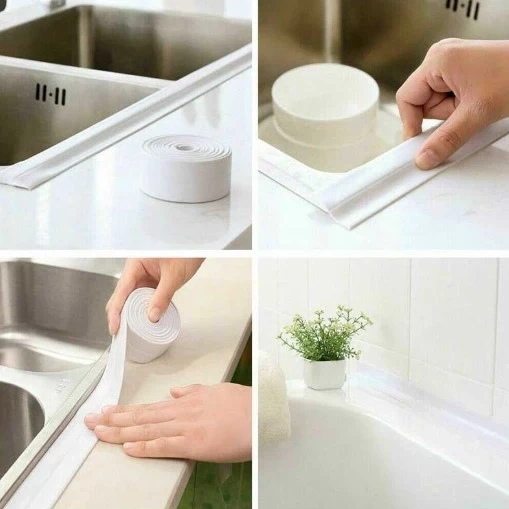 Pratik 145 Gr Beyaz Su Sızdırmaz Lavabo Kenar Bandı (3.2m) ürün görseli 1