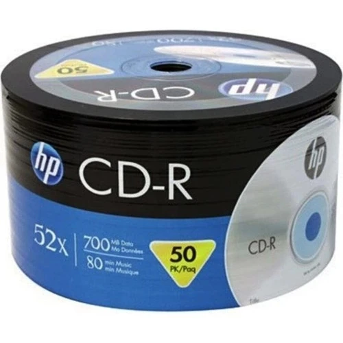 Hp Cd-R Manyetik Cre00070-3 52X50 Li Spındle 700 Mb ürün görseli 1