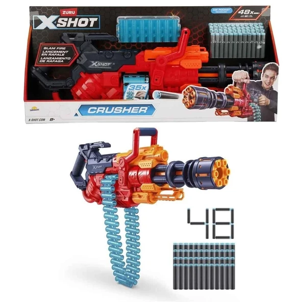X-SHOT SÜNGER ATAN CRUSHER 48 MERMİLİ - 92381 ürün görseli 1