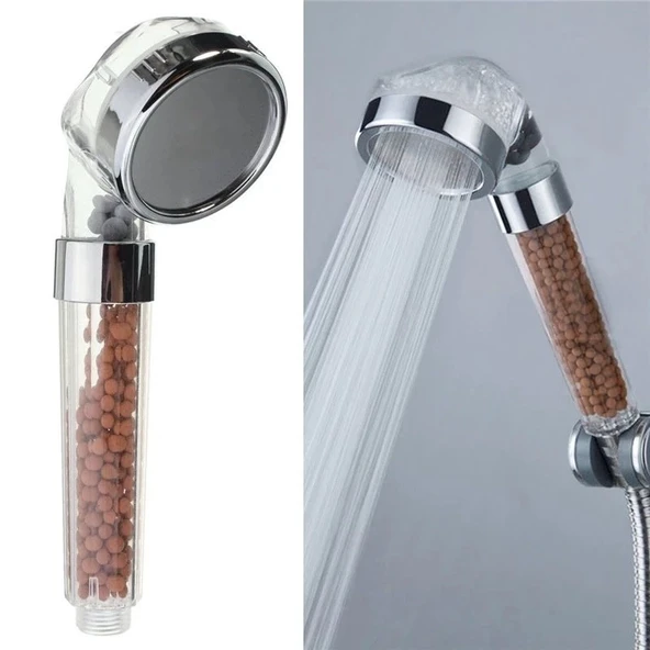 Su Arıtmalı Duş Başlığı Tasarruflu Boncuklu Banyo Duş Başlığı - Resim 2