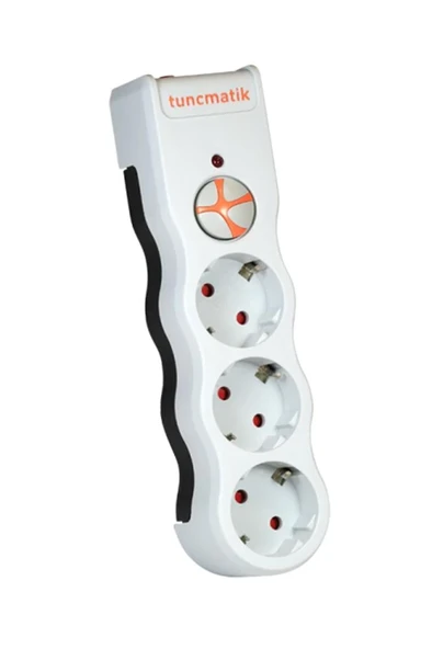 Tunçmatik TSK19009 3li Enerji Koruma Powersurge Beyaz 1050 JOULE ürün görseli 1