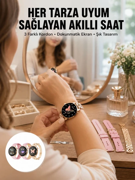 Akıllı Saat – Kalp Atış Takipli, Spor Modlu, Uzun Pil Ömürlü Yeni Nesil ürün görseli 1