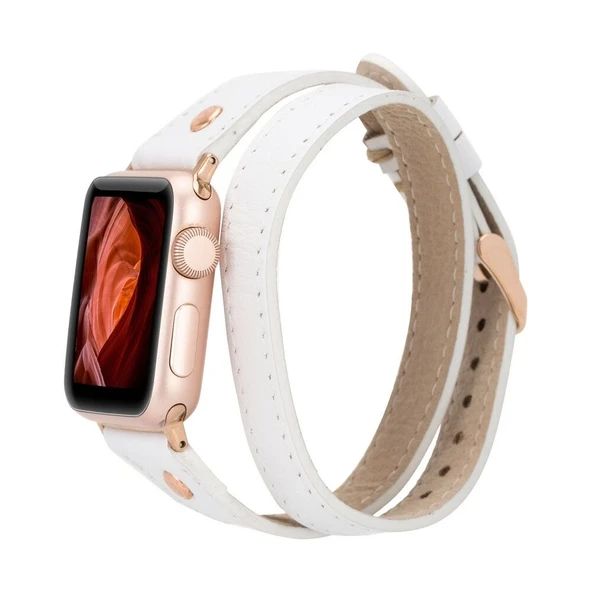 Apple Watch Uyumlu Deri Kordon 42-44-45mm Slim DTRG F3 ürün görseli 1