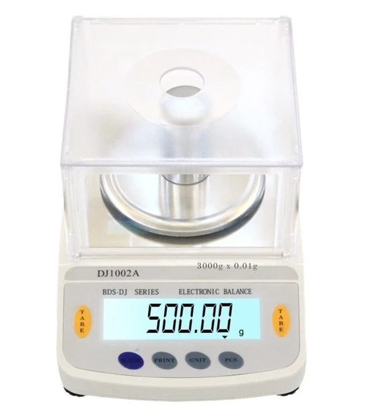 DJ602A Kefeli Hassas Terazi 3000 g Kapasiteli, 0.01 g Hassasiyetle Profesyonel Ölçüm ürün görseli 1