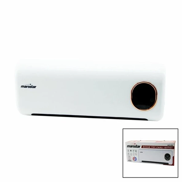 Marsstar MS-210 (Ms-400) 2000 W Uzaktan Kumandalı Duvar Tipi Fanlı Isıtıcı ürün görseli 1