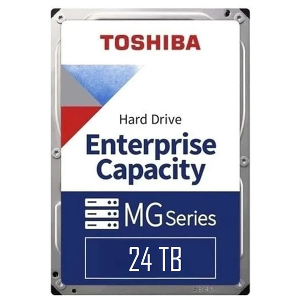 Toshiba 24TB MG11ACA24TE-V AI S300 7200RPM 3.5 inç SATA 3.5 Enterprıse Nas ve Güvenlik Diski ürün görseli 1