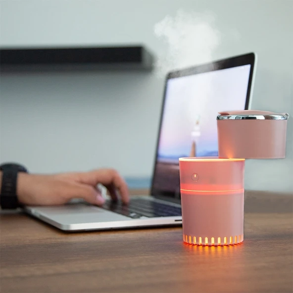Lattice Ortam Nemlendirme ve Dezenfektan Buhar Makinesi (pembe) Usb ürün görseli 1
